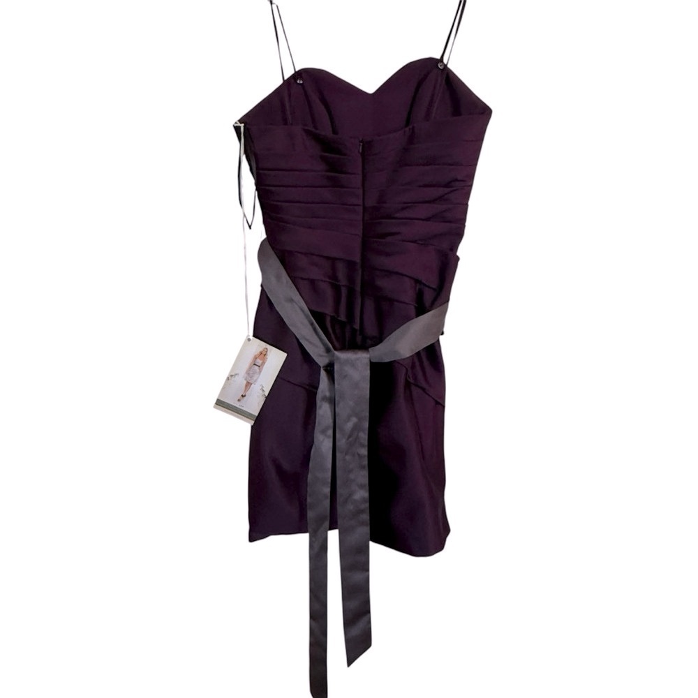 NWT Sorella Vita Cocktail Dress Style 2399 Women’s Size: 12 Color: Aubergine - Picture 3 of 13